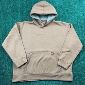 Wrangler Workwear Hoodie Men's Brown XL Sherpa Lined Pullover 100% Polyester